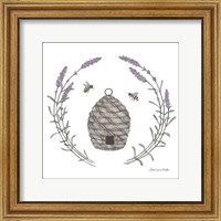 Framed 'Happy to Bee Home II' border=