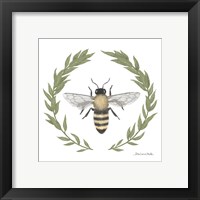 Framed 'Happy to Bee Home I' border=