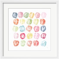 Framed Watercolor Alphabet