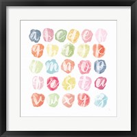 Framed Watercolor Alphabet