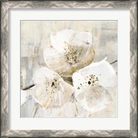 Framed 'Elegance III Greige' border=