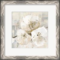 Framed 'Elegance III Greige' border=