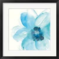 Teal Cosmos II Framed Print