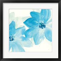 Aqua Mint Clematis II Framed Print