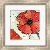 Framed 'Not a California Poppy IV' border=