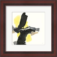 Framed 'Black and Yellow IV' border=