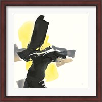 Framed 'Black and Yellow IV' border=