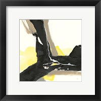 Framed 'Black and Yellow III' border=