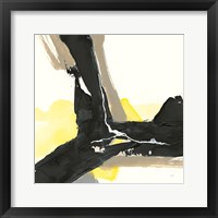 Framed 'Black and Yellow III' border=