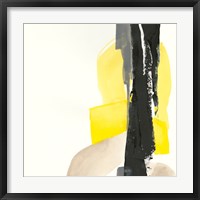 Black and Yellow I Framed Print