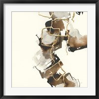 Gold Squares II Framed Print