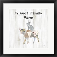 Framed 'Farm Family VIII' border=