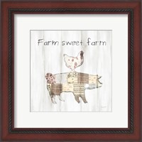 Framed 'Farm Family VII' border=