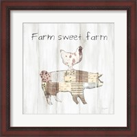 Framed 'Farm Family VII' border=