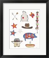 Summer Grilling III Framed Print