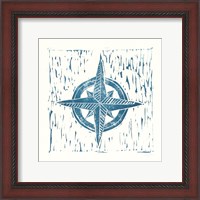 Framed 'Nautical Collage on White II' border=