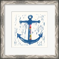 Framed 'Nautical Collage III' border=