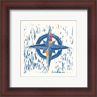 Framed 'Nautical Collage I' border=