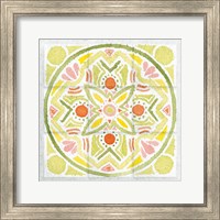 Framed 'Citrus Tile III' border=