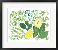 Fruity Smoothie III on White Framed Print