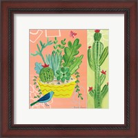 Framed 'Cacti Garden IV' border=