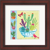 Framed 'Cacti Garden III' border=