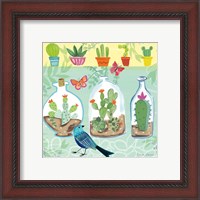 Framed 'Cacti Garden I' border=