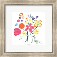 Framed 'Floral Medley III' border=