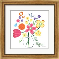 Framed 'Floral Medley III' border=