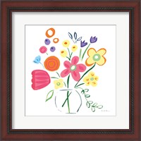 Framed 'Floral Medley III' border=