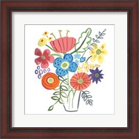 Framed 'Floral Medley I' border=