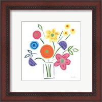 Framed 'Floral Medley II' border=