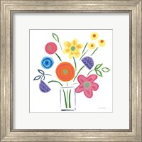 Framed 'Floral Medley II' border=