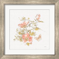 Framed 'Watery Blooms IV' border=