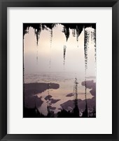 Painted Seaside II on Black Framed Print