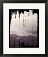 Painted Seaside III on Black Framed Print