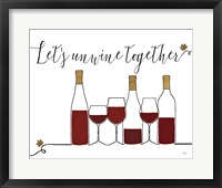 Underlined Wine X Framed Print