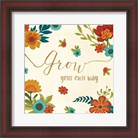 Framed 'Flourish II' border=