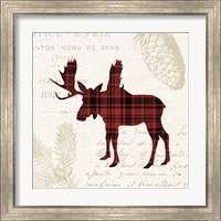 Framed 'Plaid Lodge IV' border=