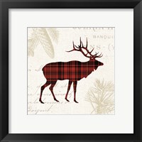 Framed 'Plaid Lodge III' border=