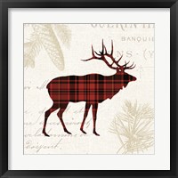 Framed 'Plaid Lodge III' border=