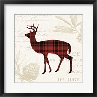 Plaid Lodge II Framed Print