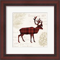 Framed 'Plaid Lodge I' border=