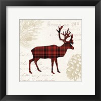 Framed 'Plaid Lodge I' border=