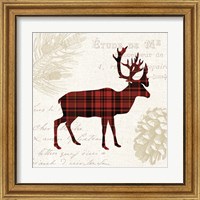 Framed 'Plaid Lodge I' border=