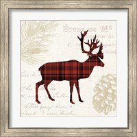 Framed 'Plaid Lodge I' border=