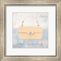 Framed 'I Love my Handbag' border=