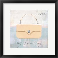 Framed 'I Love my Handbag' border=