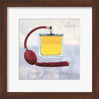 Framed 'I Love my Perfume' border=