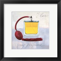 Framed 'I Love my Perfume' border=